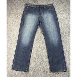 Travis Mathew Legacy Featherweight Jeans Mens 35x30 Dark Wash Denim